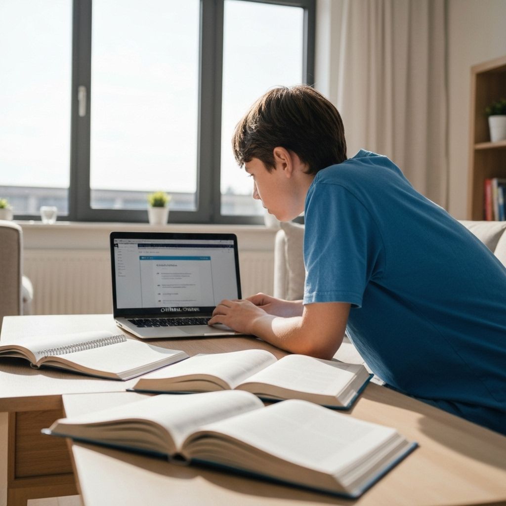 Student learning online
